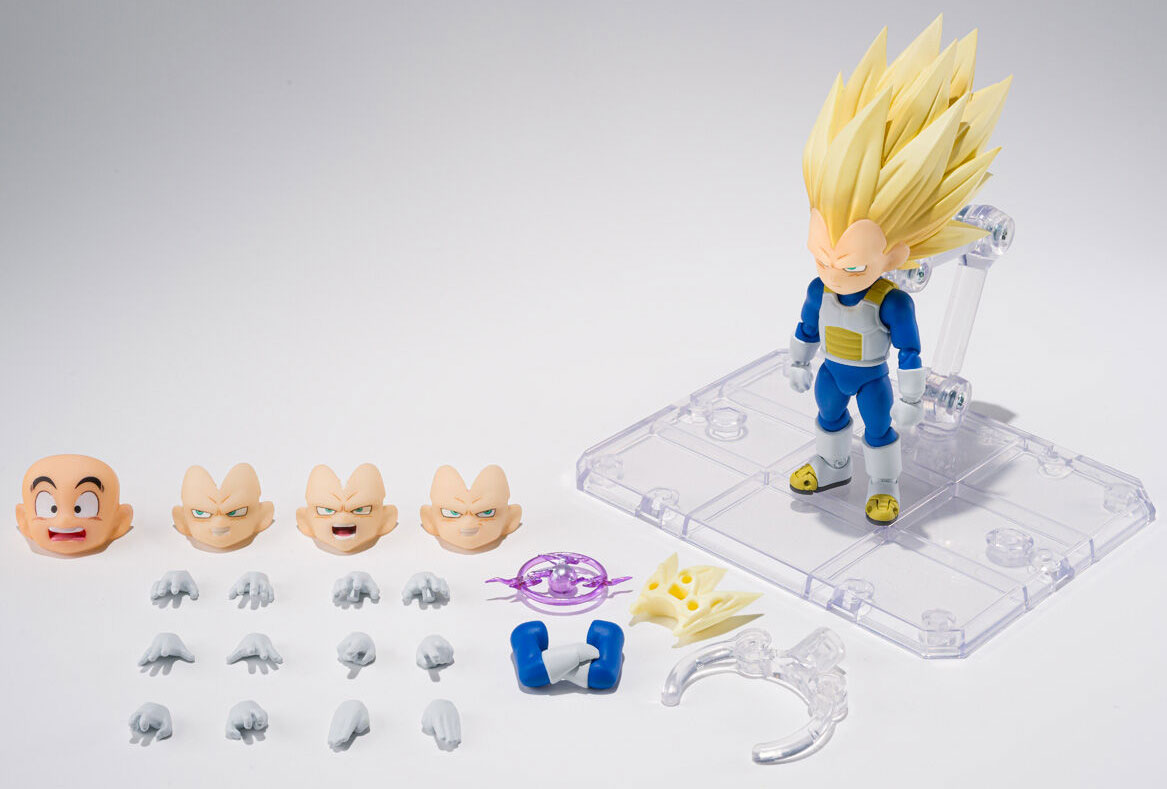 VEGETA (MINI) SUPER SAIYAN 3 DAIMA DRAGON BALL S.H.Figuarts Figure BANDAI