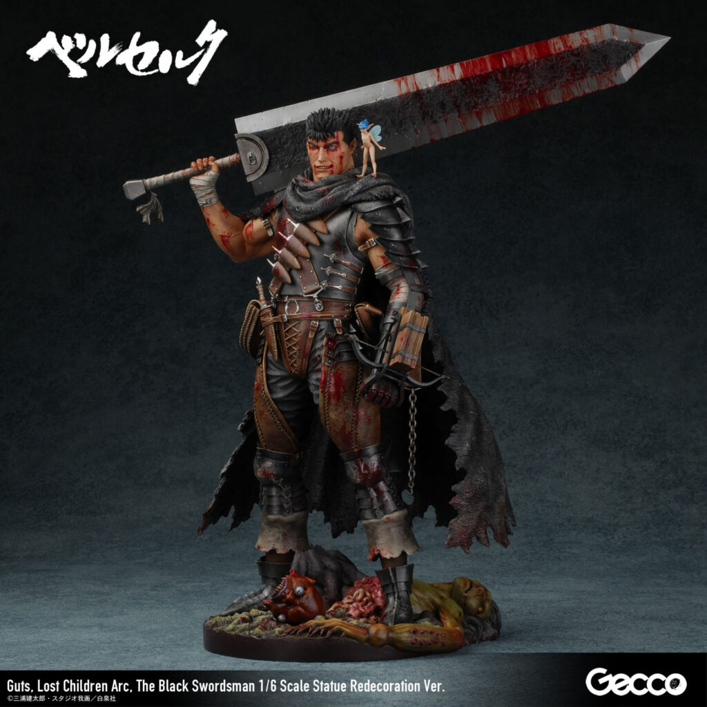 GUTS Black Swordsman 1/6 Scale Figure BERSERK The Lost Children Arc. Statue Redecoration Ver. GECCO