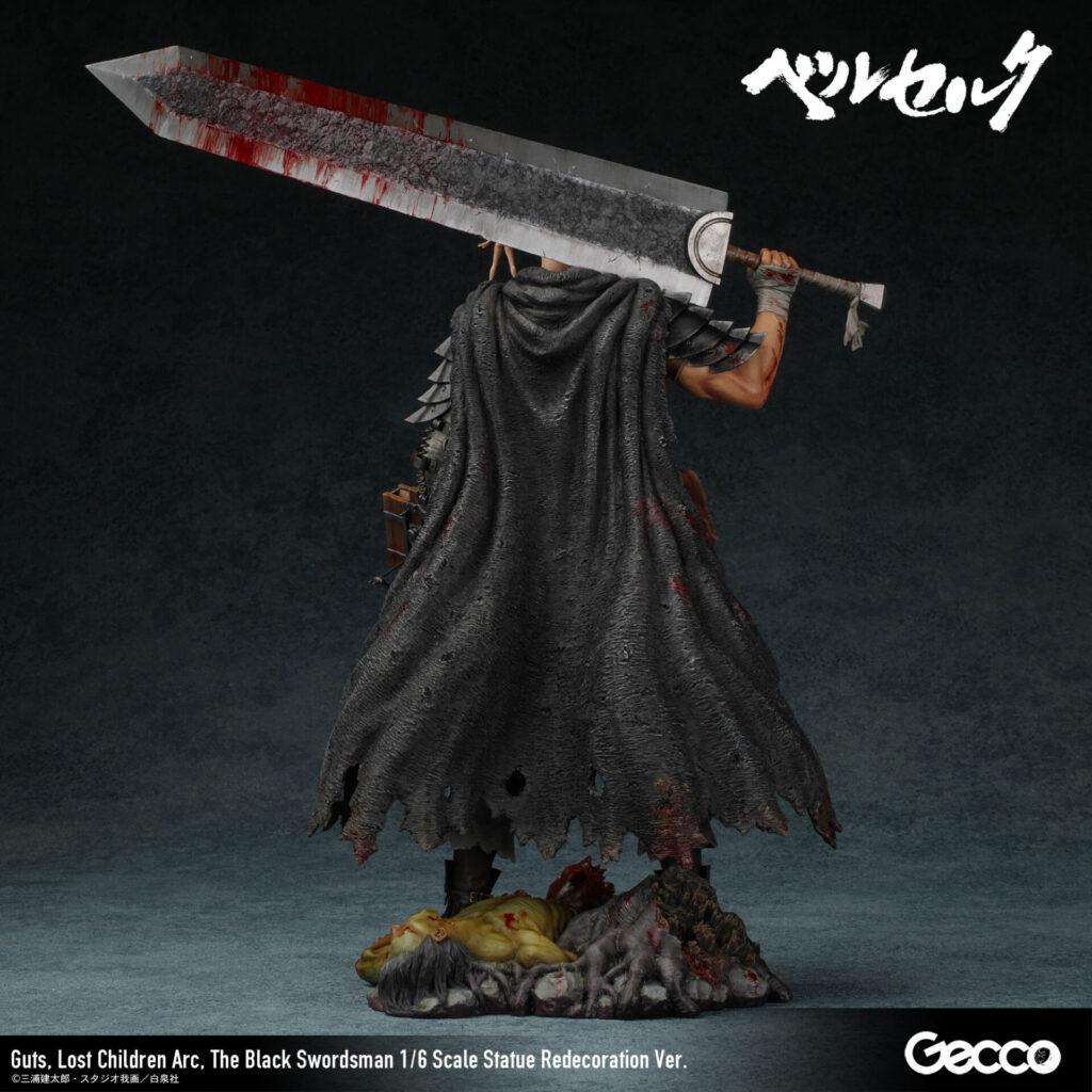 GUTS Black Swordsman 1/6 Scale Figure BERSERK The Lost Children Arc. Statue Redecoration Ver. GECCO