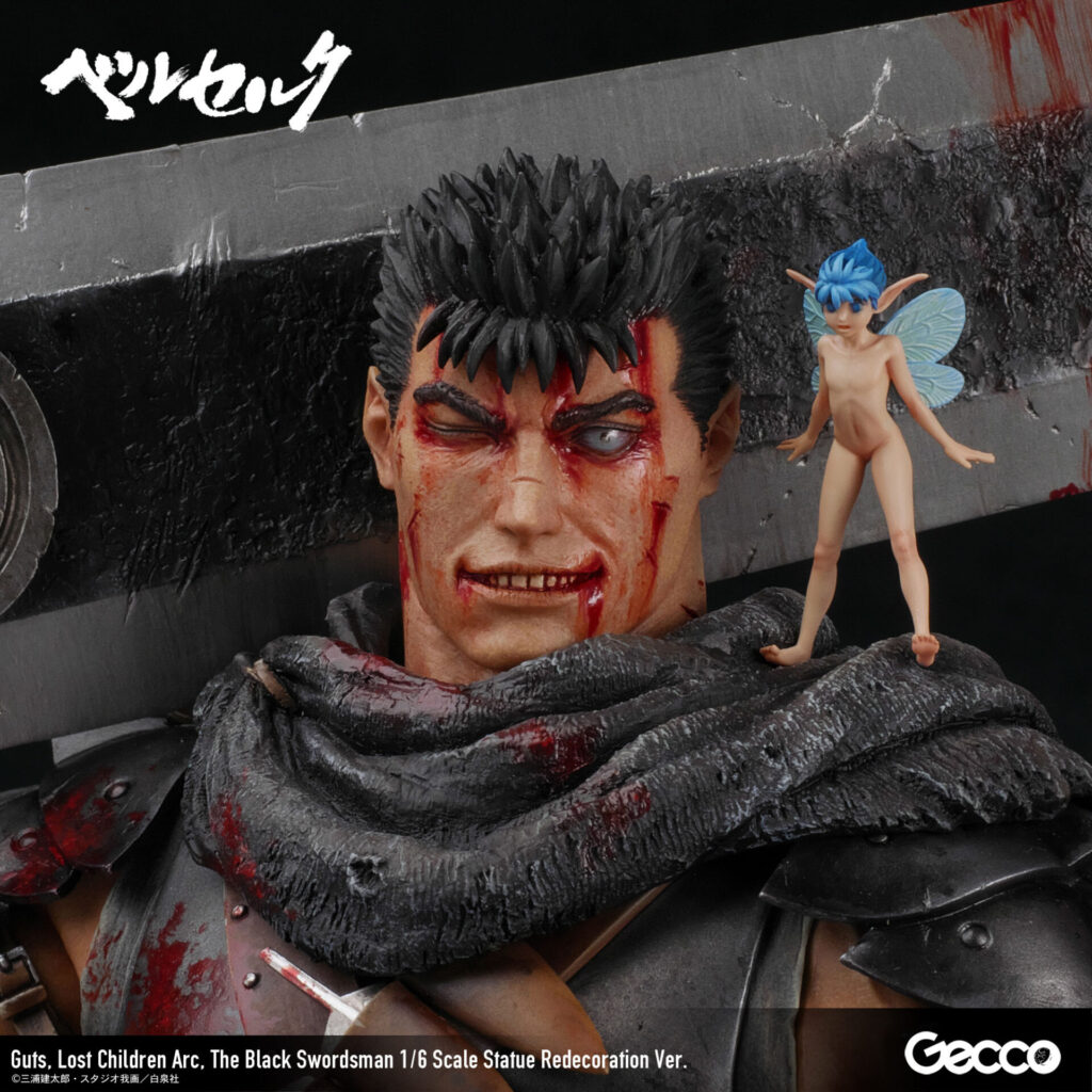 GUTS Black Swordsman 1/6 Scale Figure BERSERK The Lost Children Arc. Statue Redecoration Ver. GECCO