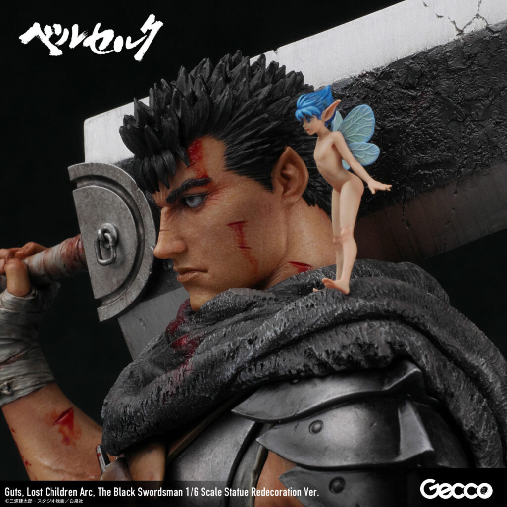 GUTS Black Swordsman 1/6 Scale Figure BERSERK The Lost Children Arc. Statue Redecoration Ver. GECCO