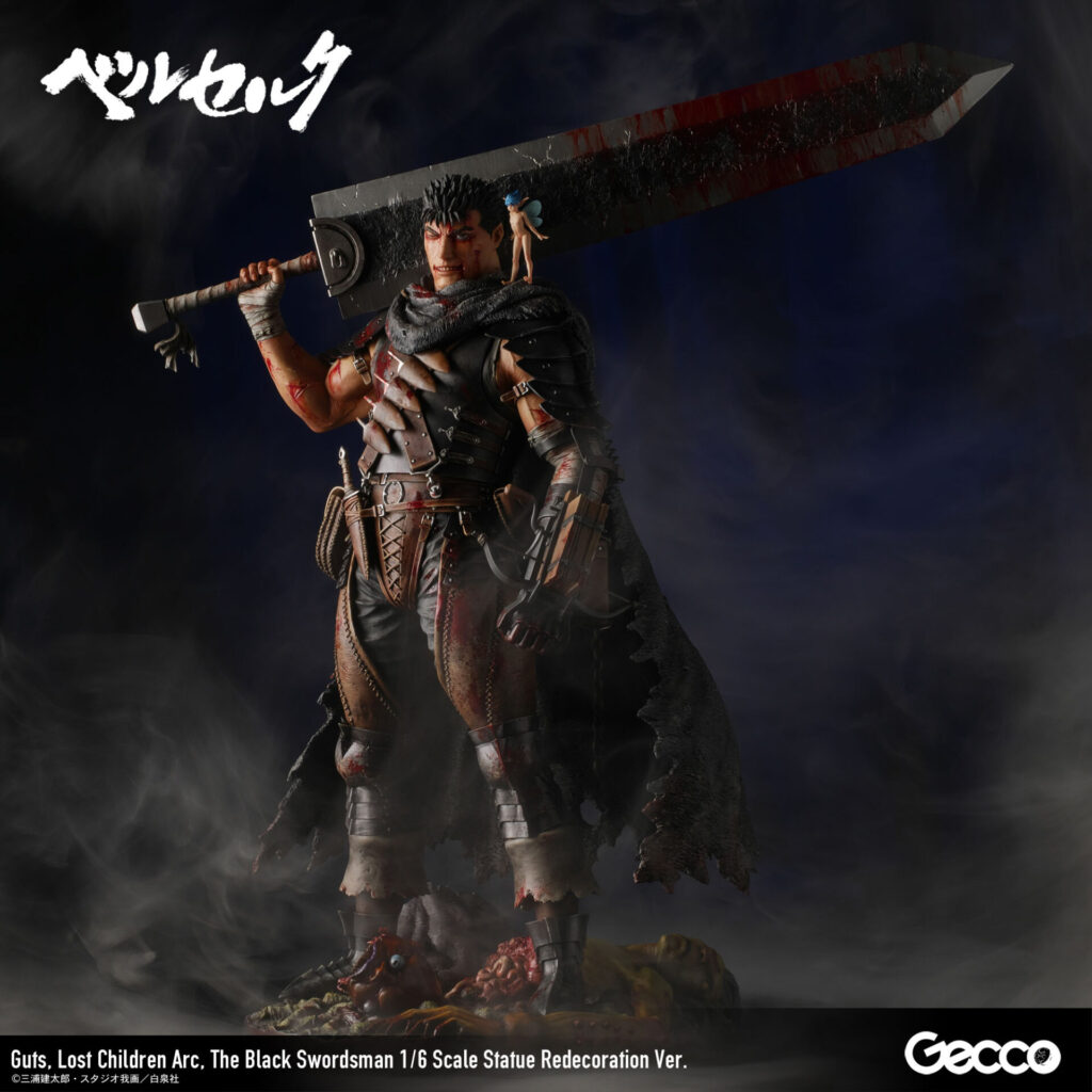 GUTS Black Swordsman 1/6 Scale Figure BERSERK The Lost Children Arc. Statue Redecoration Ver. GECCO