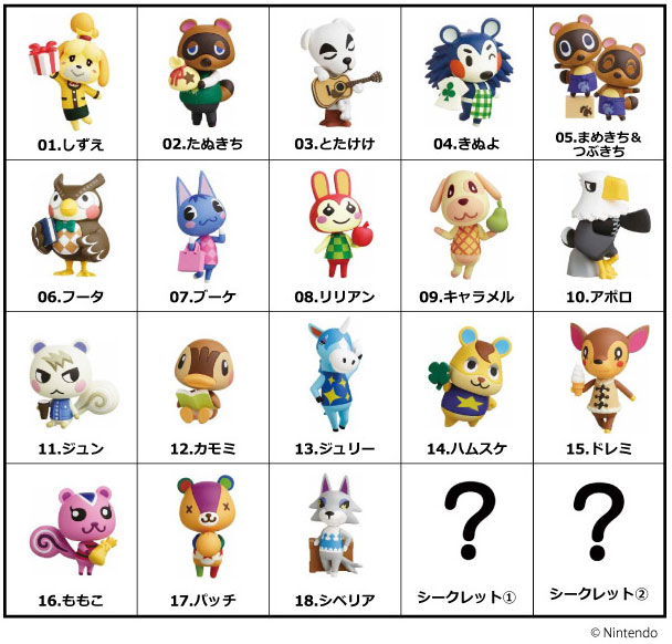 Choco Egg Mini Figure Animal Crossing Furuta Nintendo