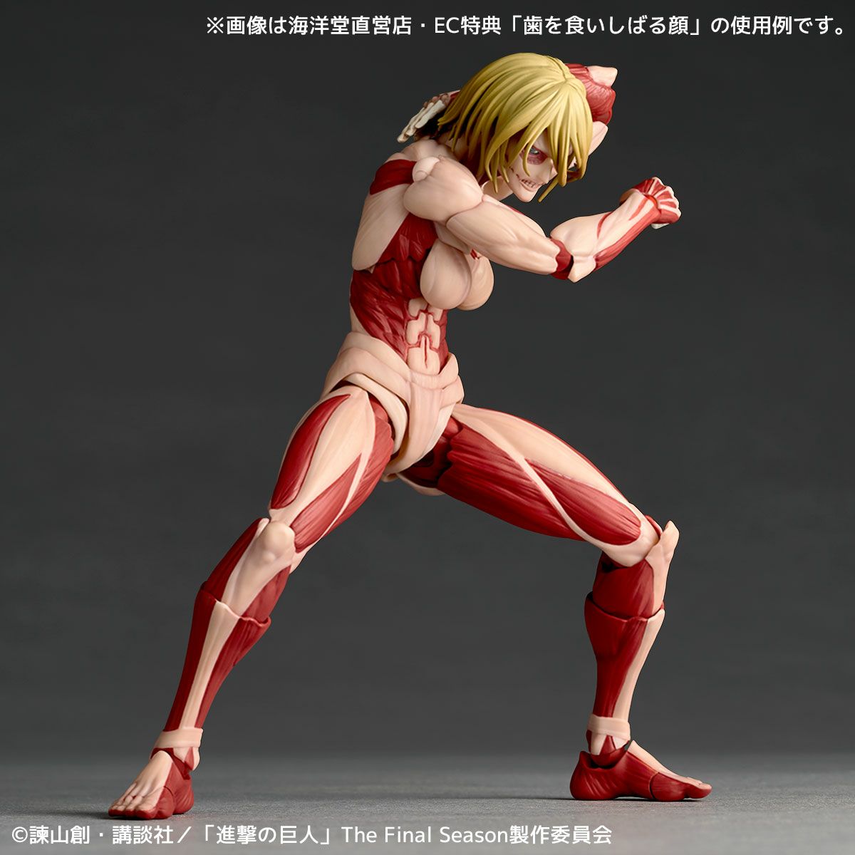 THE FEMALE TITAN Annie Leonhart Attack on Titan REVOLTECH Figure AMAZING YAMAGUCHI SERIES KAIYODO