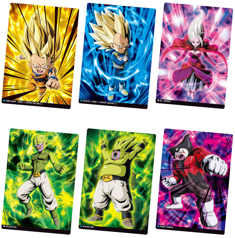 DRAGON BALL Itajaga Plastic Cards Vol.6 Candy Toy BANDAI