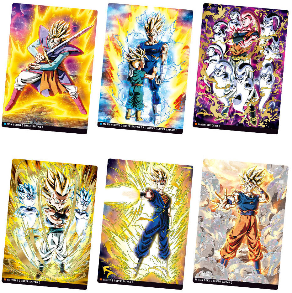 DRAGON BALL Itajaga Plastic Cards Vol.6 Candy Toy BANDAI