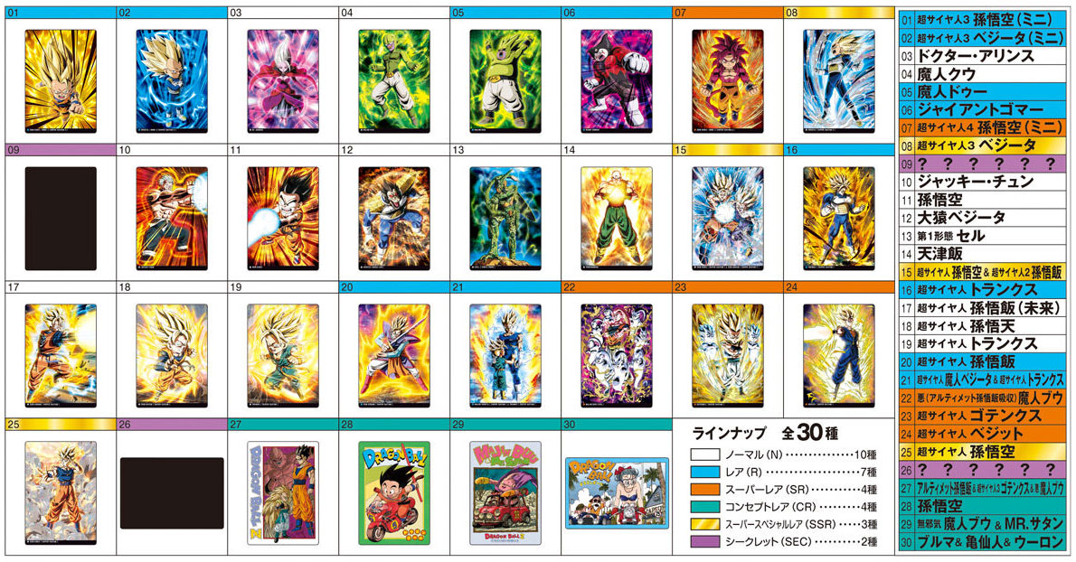 DRAGON BALL Itajaga Plastic Cards Vol.6 Candy Toy BANDAI