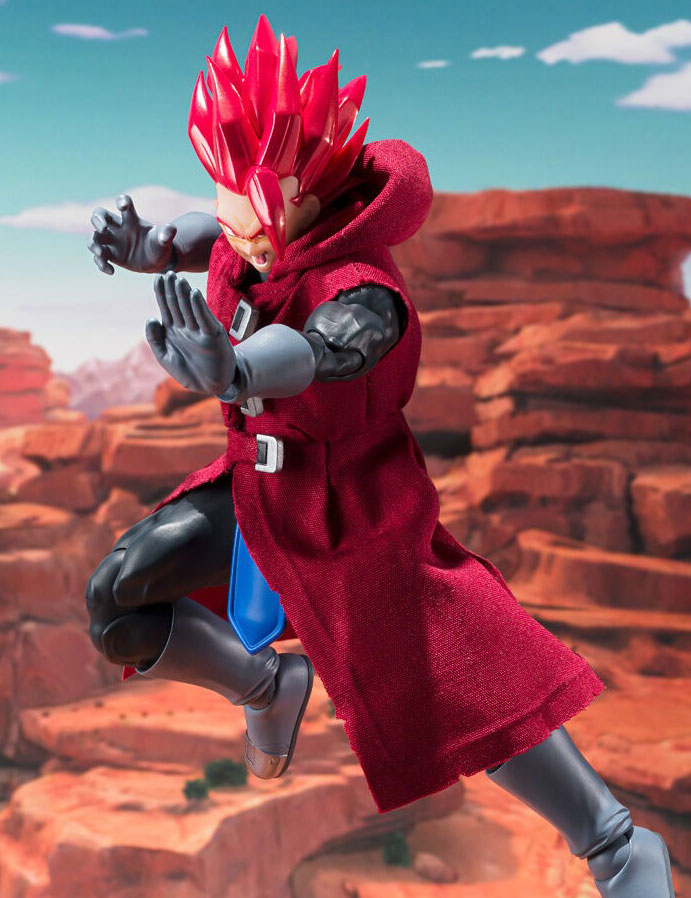 GIBLET Saiyan in Red Hooded Man S.H.Figuarts Figure DRAGON BALL LEGENDS BANDAI