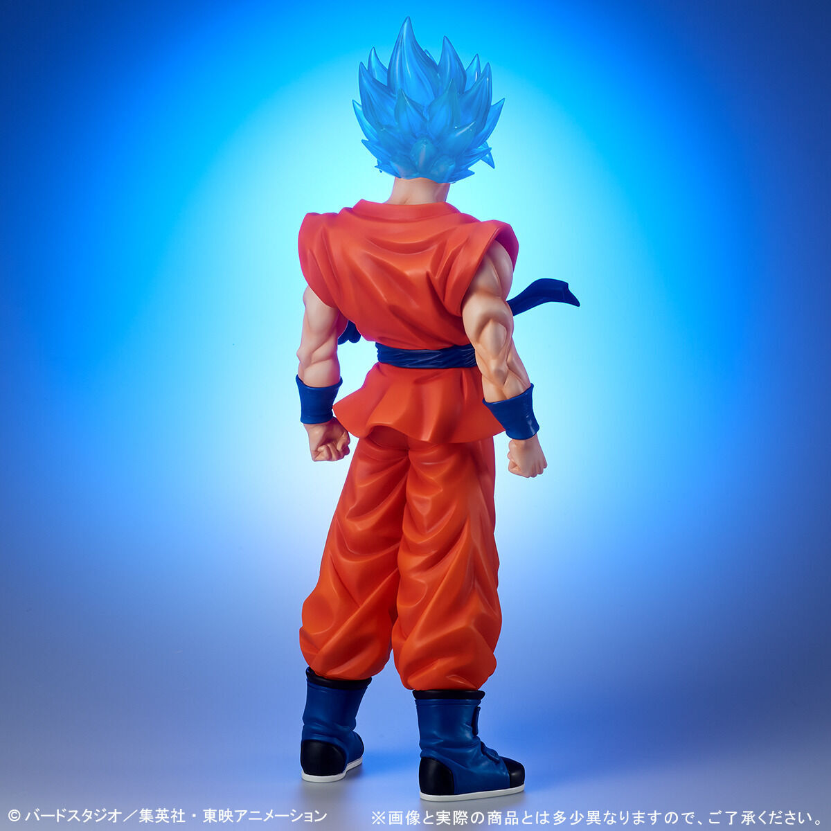 Son Goku BLUE SSGSS Super Saiyan God Super Saiyan DRAGON BALL SUPER Clear Ver. GIGANTIC Series Figure BANDAI