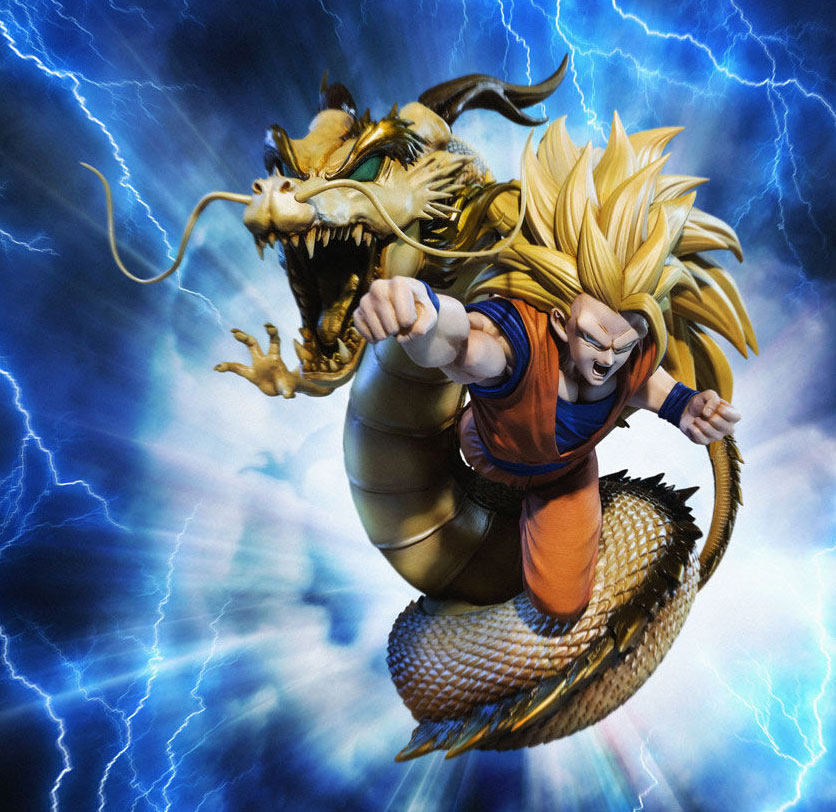 Son Goku Super Saiyan 3 DRAGON BALL Z Dragon fist explosion Figure Figuarts ZERO