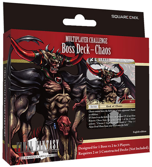FINAL FANTASY TCG TRADING CARD GAME Multi Player Challenge Boss Deck Chaos SQUARE ENIX