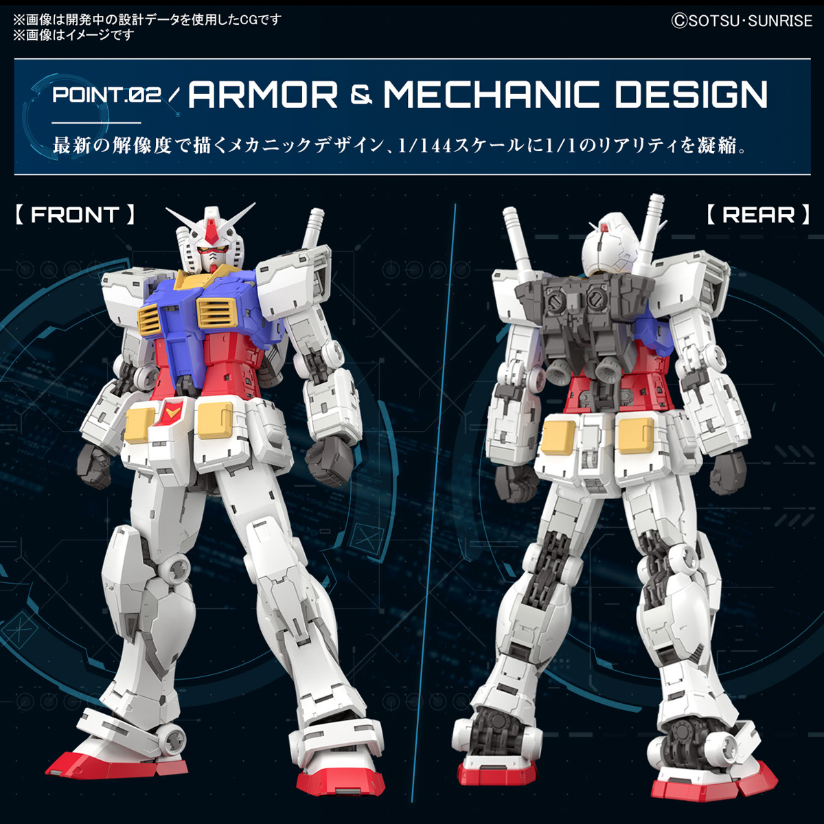 RX-78-2 GUNDAM Ver.2.0 RG 1/144 Scale Model Kit GUNPLA BANDAI