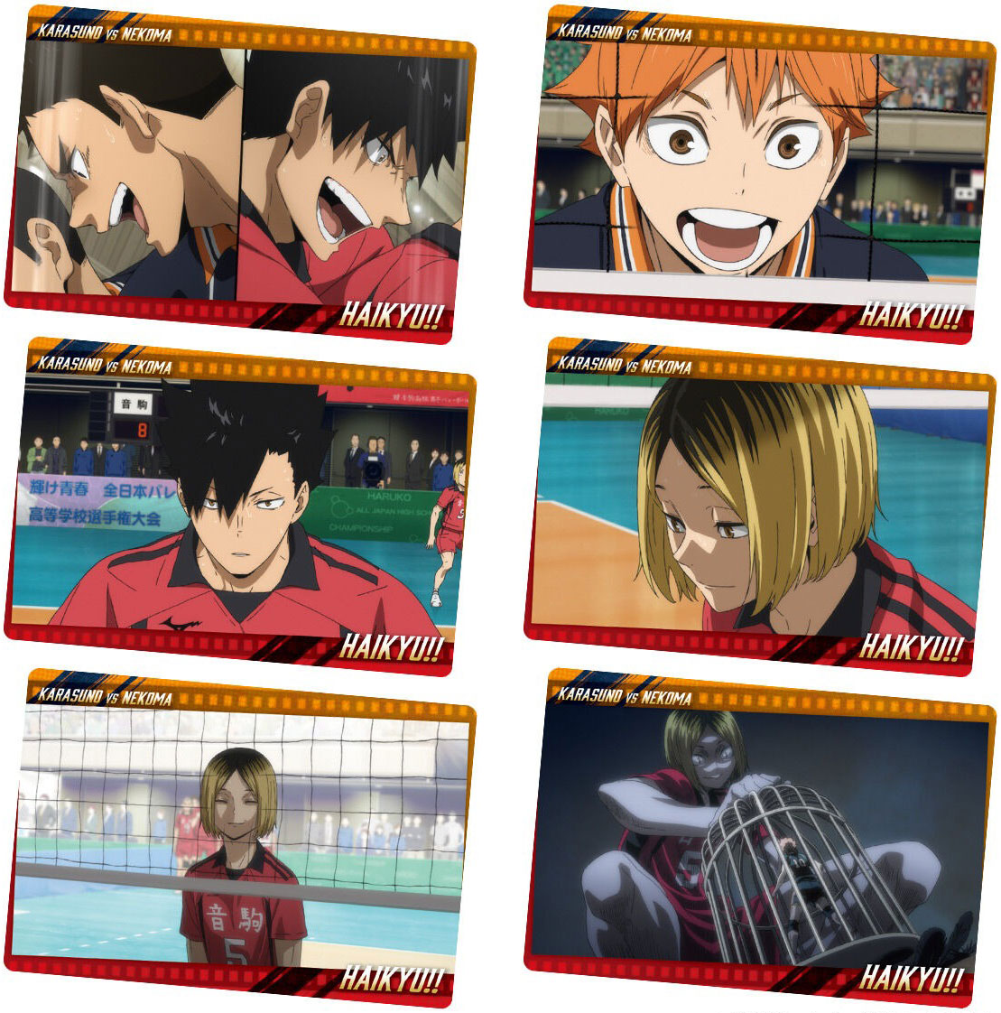 HAIKYU!! Wafer Metallic Plastic Card Vol.6 Candy Toy BANDAI