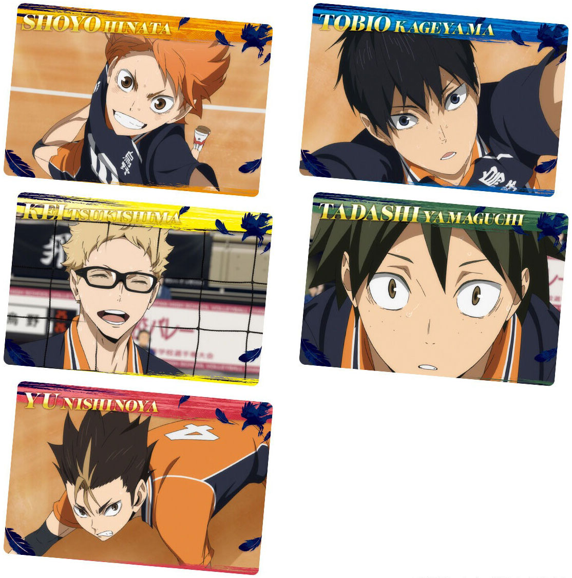 HAIKYU!! Wafer Metallic Plastic Card Vol.6 Candy Toy BANDAI