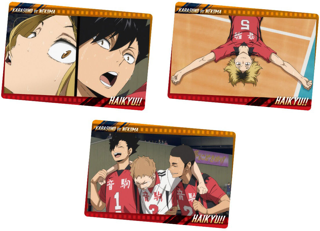 HAIKYU!! Wafer Metallic Plastic Card Vol.6 Candy Toy BANDAI