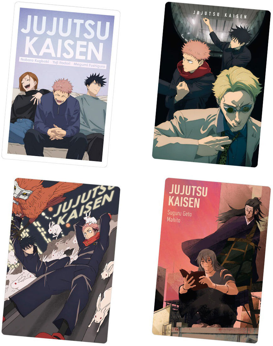 Wafer Cards Vol.6 Jujutsu Kaisen Metallic Plastic Card Candy Toy BANDAI