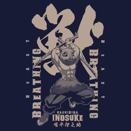 Inosuke Hashibira Beast Breathing T-shirt