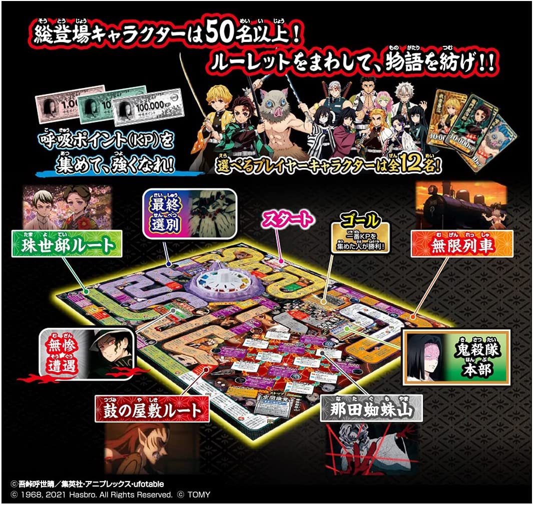 The Game of Life Board Game Demon Slayer Kimetsu no Yaiba TAKARA TOMY