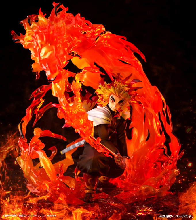 Kyojuro Rengoku Flame Breathing Ninth Form: Rengoku 1/8 Scale Figure Demon Slayer Kimetsu no Yaiba The TV Mugen Train ANIPLEX+