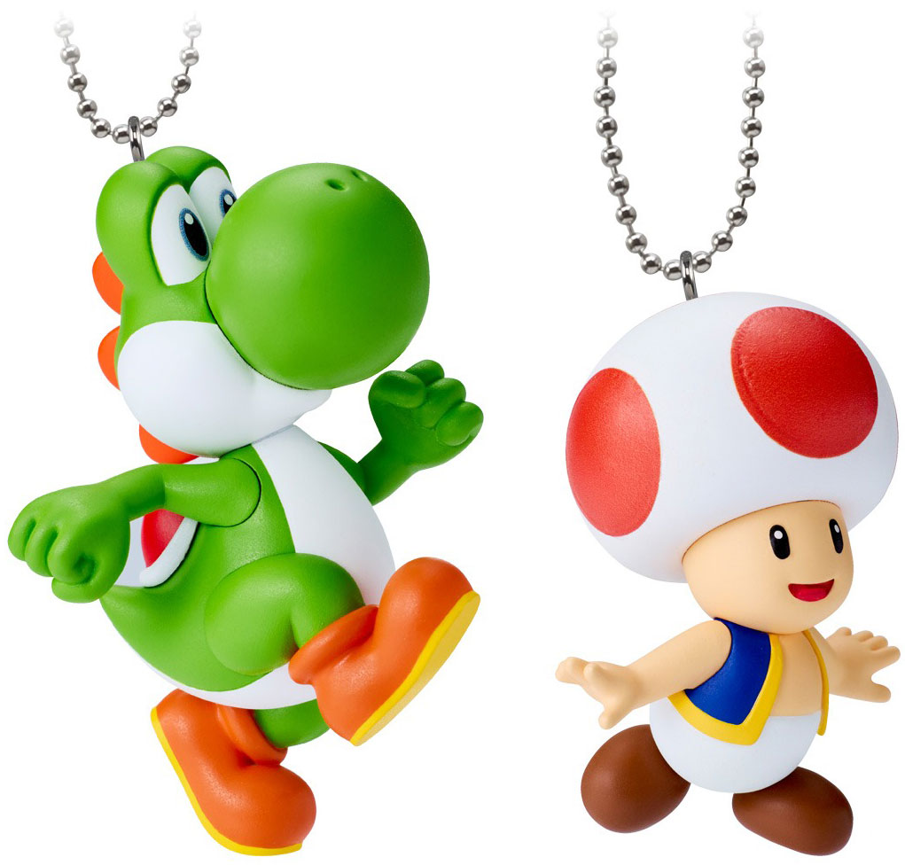 SUPER MARIO Mascot Charm Collection 2 mini Figure Key Cahain Candy Toy Nintendo BANDAI