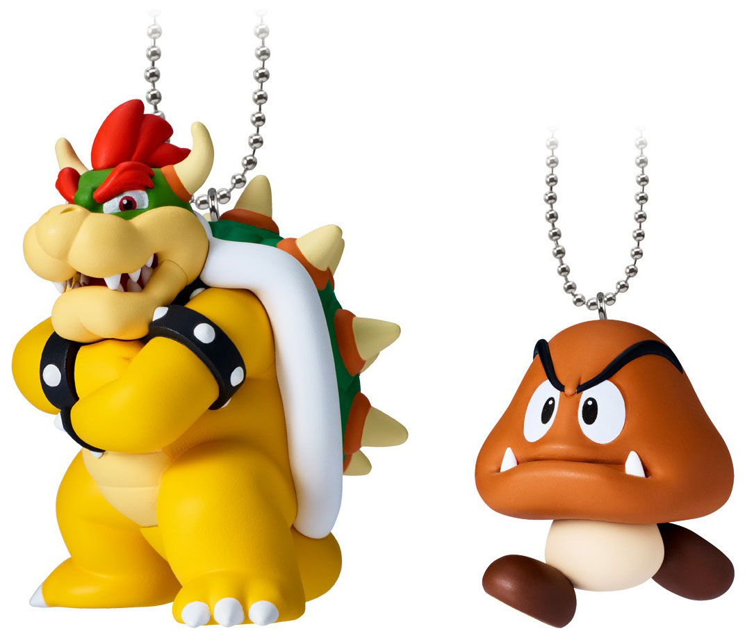 SUPER MARIO Mascot Charm Collection 2 mini Figure Key Cahain Candy Toy Nintendo BANDAI