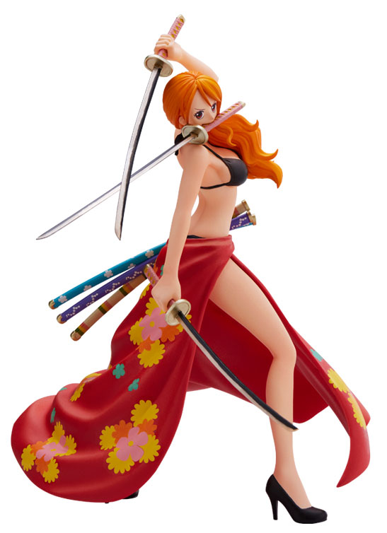 ONE PIECE magazine FIGURE three swords style NAMI JUMP CHARACTERS STORE