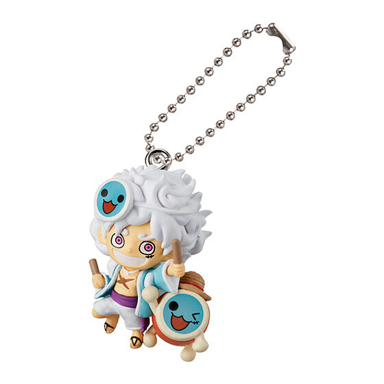 ONE PIECE x Taiko no Tatsujin Swing mini Figure Keychain GASHAPON BANDAI