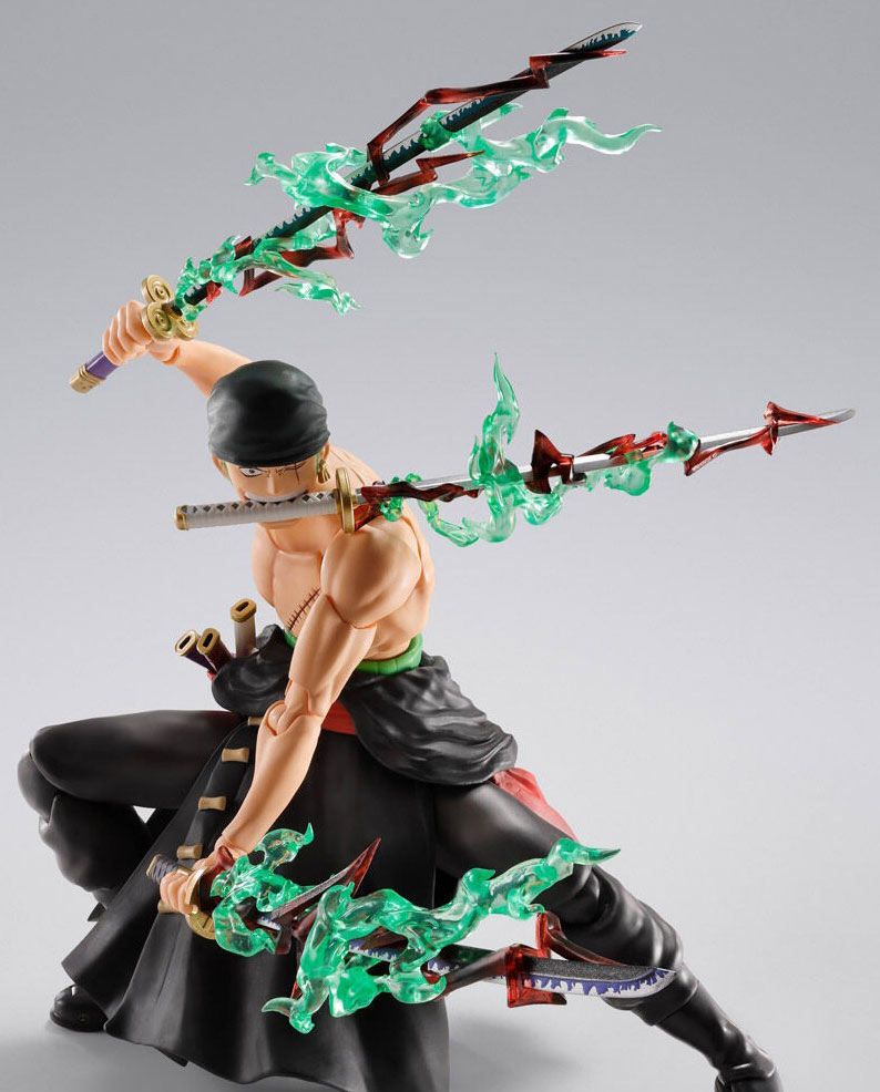 Roronoa Zoro S.H.Figuarts Figure King of Hell Three Sword Style ONE PIECE BANDAI