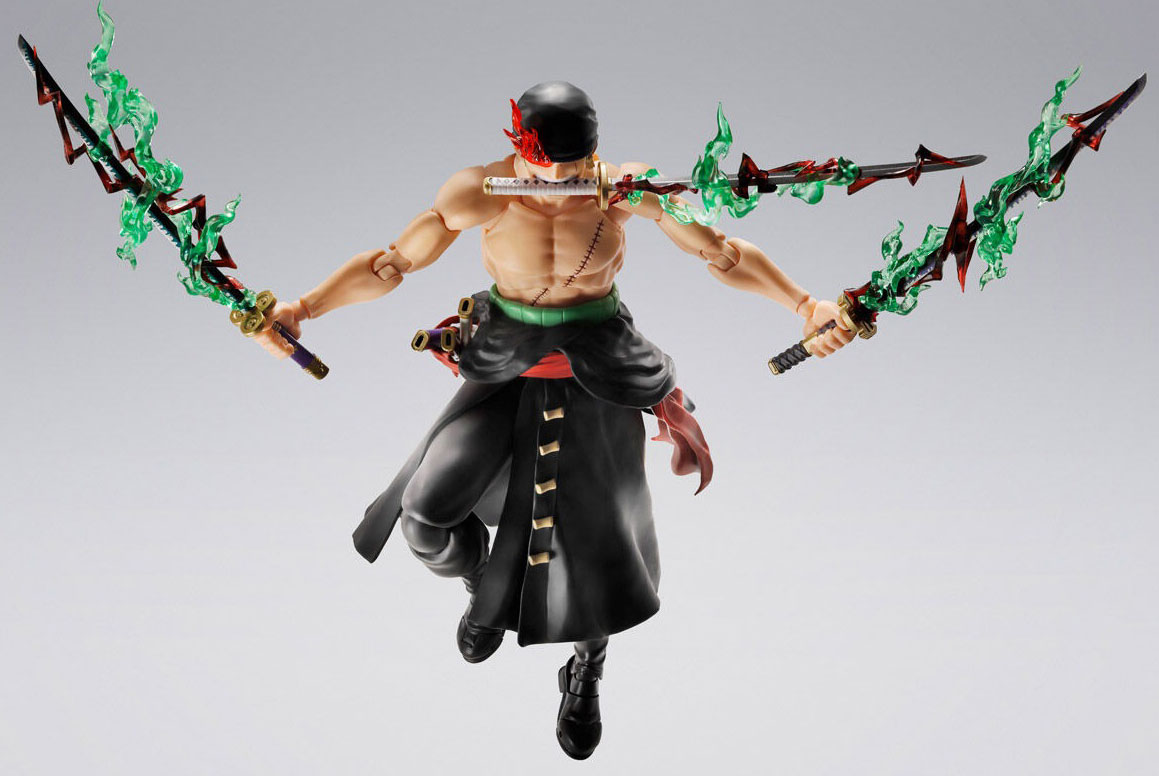 Roronoa Zoro S.H.Figuarts Figure King of Hell Three Sword Style ONE PIECE BANDAI