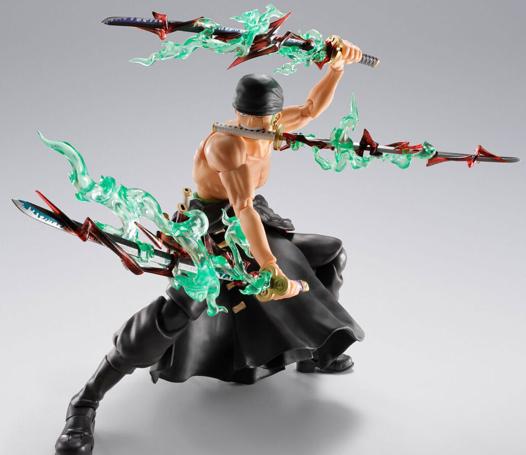 Roronoa Zoro S.H.Figuarts Figure King of Hell Three Sword Style ONE PIECE BANDAI