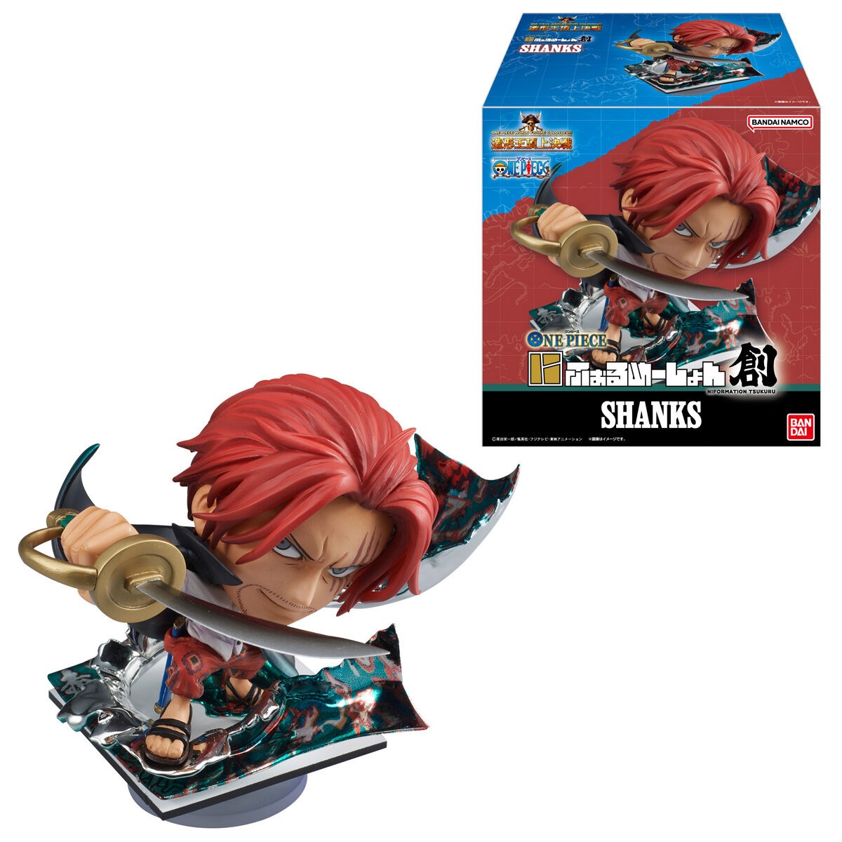 SHANKS Candy Toy NIFORMATION TSUKURU Figure ONE PIECE BANDAI