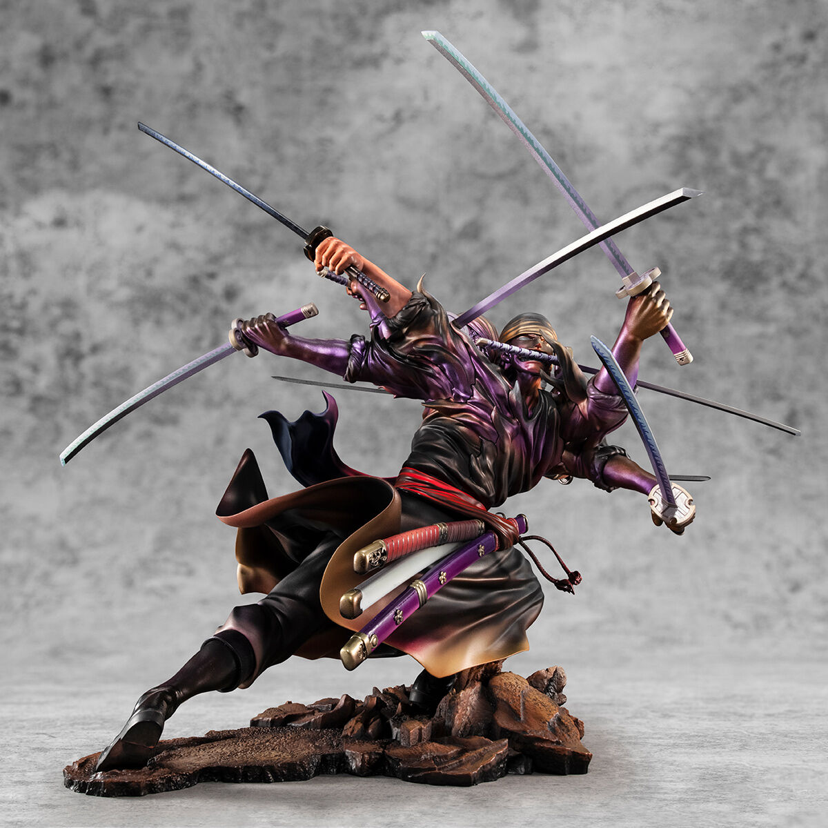 Roronoa Zoro Kiki Nine Sword Ashura Style Portrait.Of.Pirates Figure ONE PIECE WA-MAXIMUM MegaHouse BANDAI