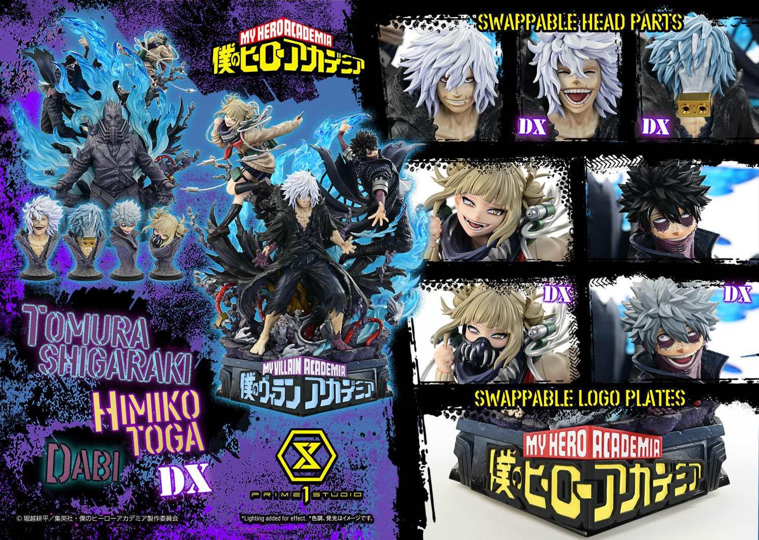 Tomura Shigaraki Dabi Himiko Toga DX Figure My Hero Academia PRIME 1 STUDIO