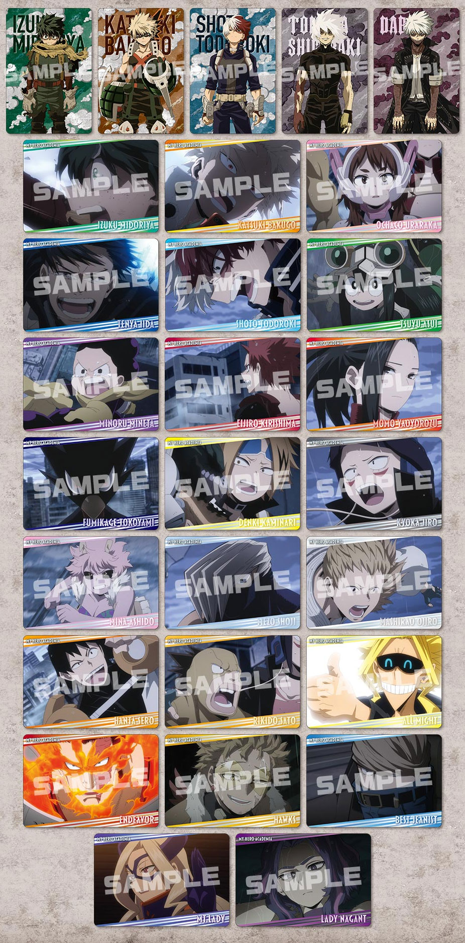 thumbnail image 2 of Bandai My Hero Academia Metal Card Collection 3 - 20 Pack Box With 40 Cards 2 of 12