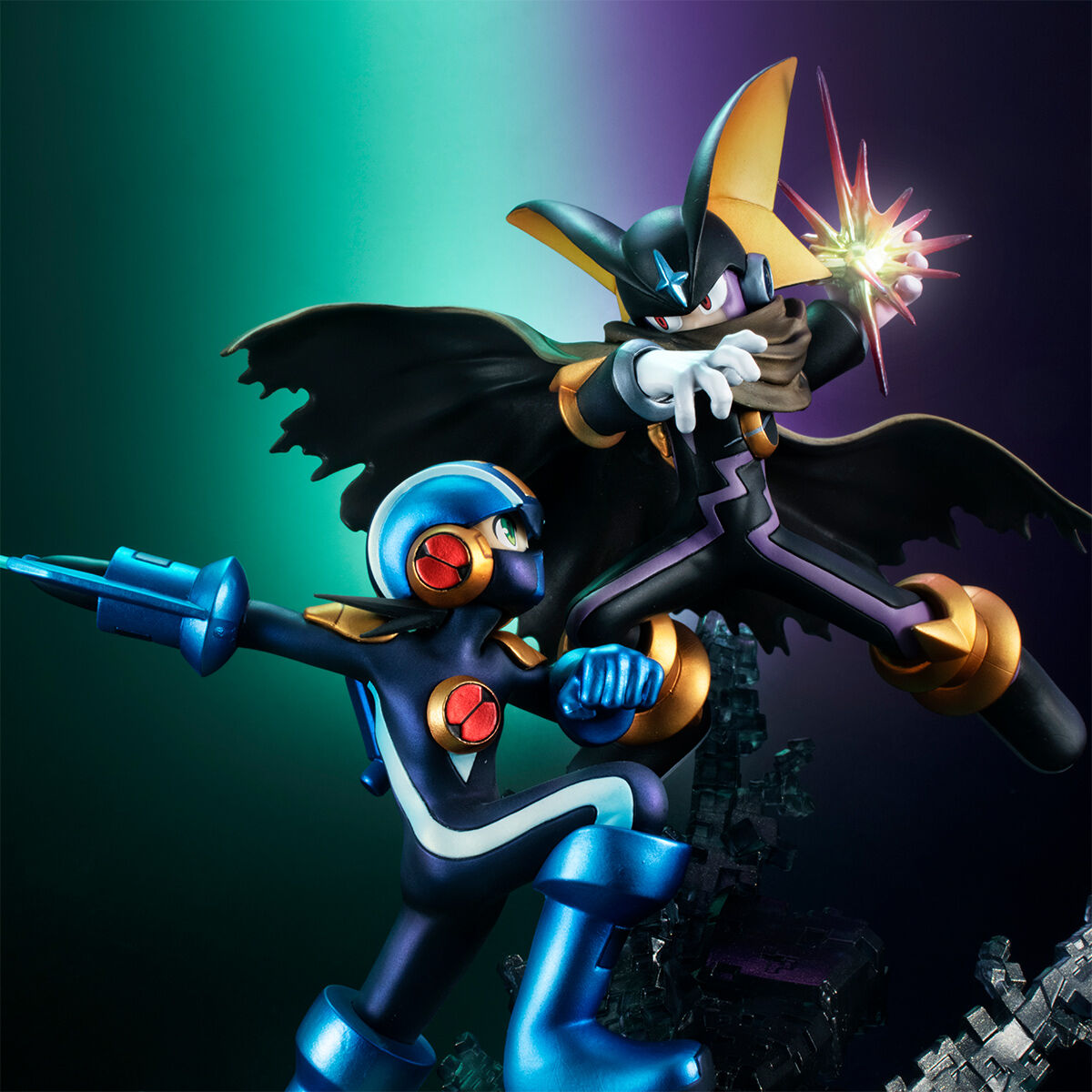 Mega Man vs Bass Ver. 1.5 The Mega Man Battle Network The Rockman EXE Game Character's Collection DX MegaHouse BANDAI
