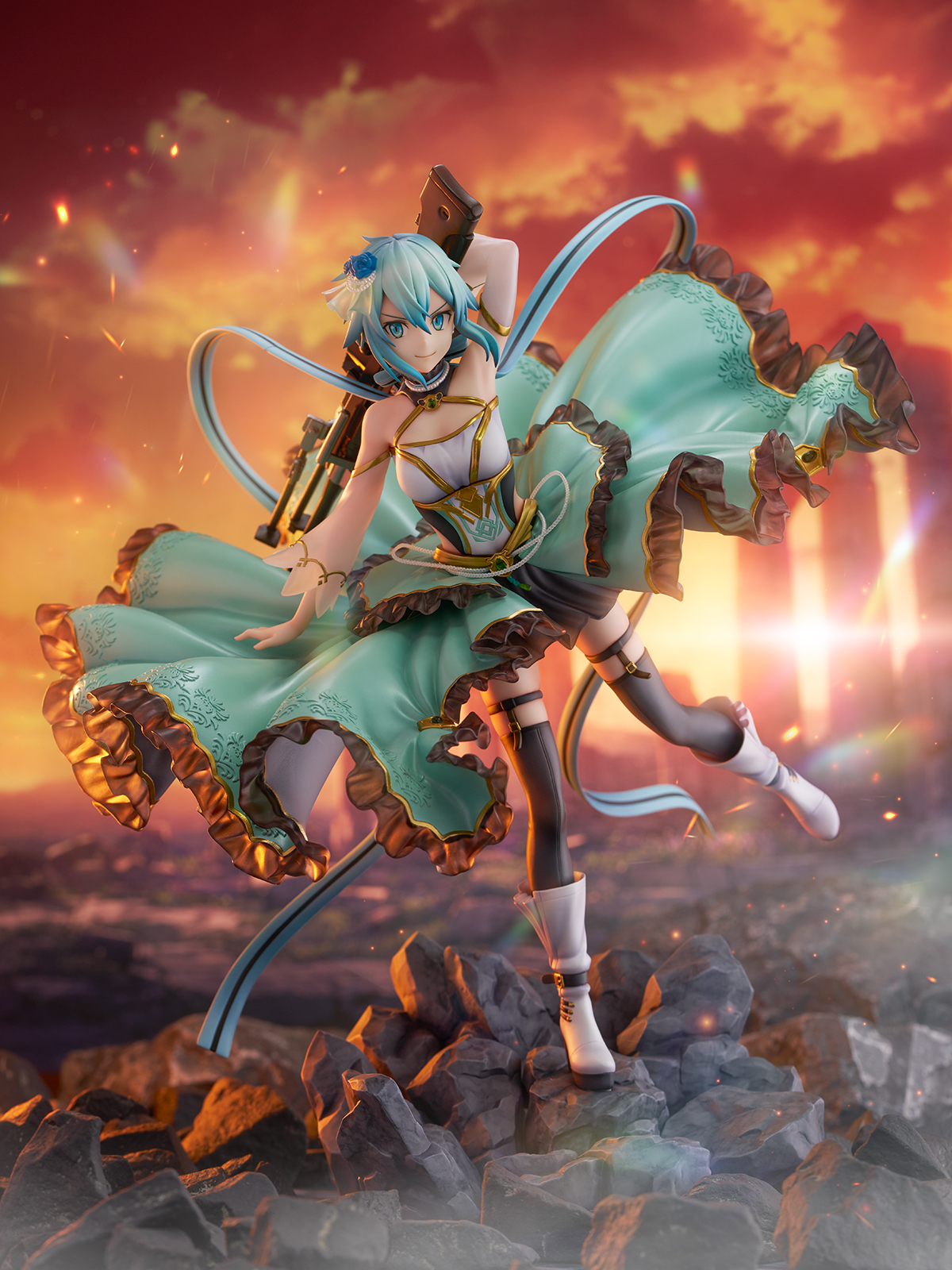 Sinon Crystal Dress Ver. 1/7 Scale Figure SAO Sword Art Online SHIBUYA SCRAMBLE FIGURE