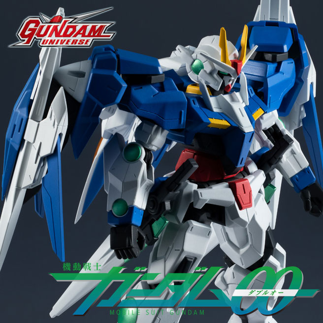 Bandai Tamashii Nations GUNDAM UNIVERSE GN-0000 + GNR-010 00 Raiser | Action Figure 15 Cm, Mobile Suit Gundam, 40° Anniversario