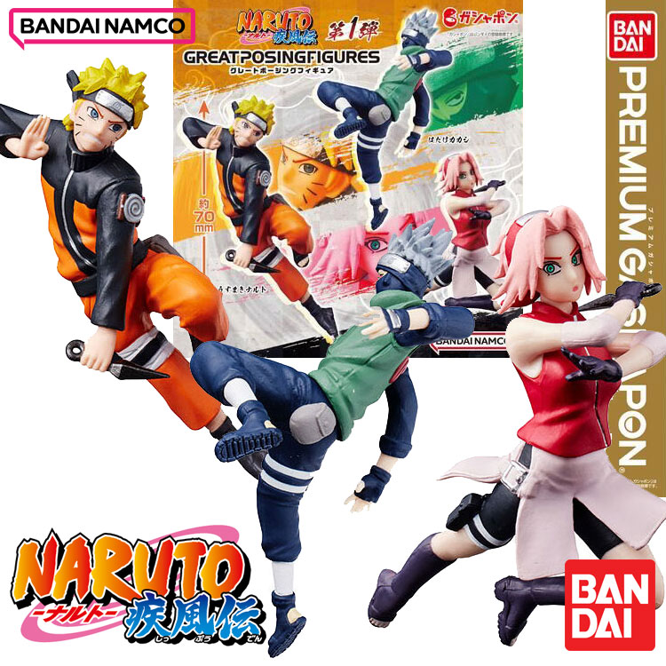 NARUTO Great Posed Figures Vol.1 Naruto Uzumaki Kakashi Hatake Sakura Haruno BANDAI