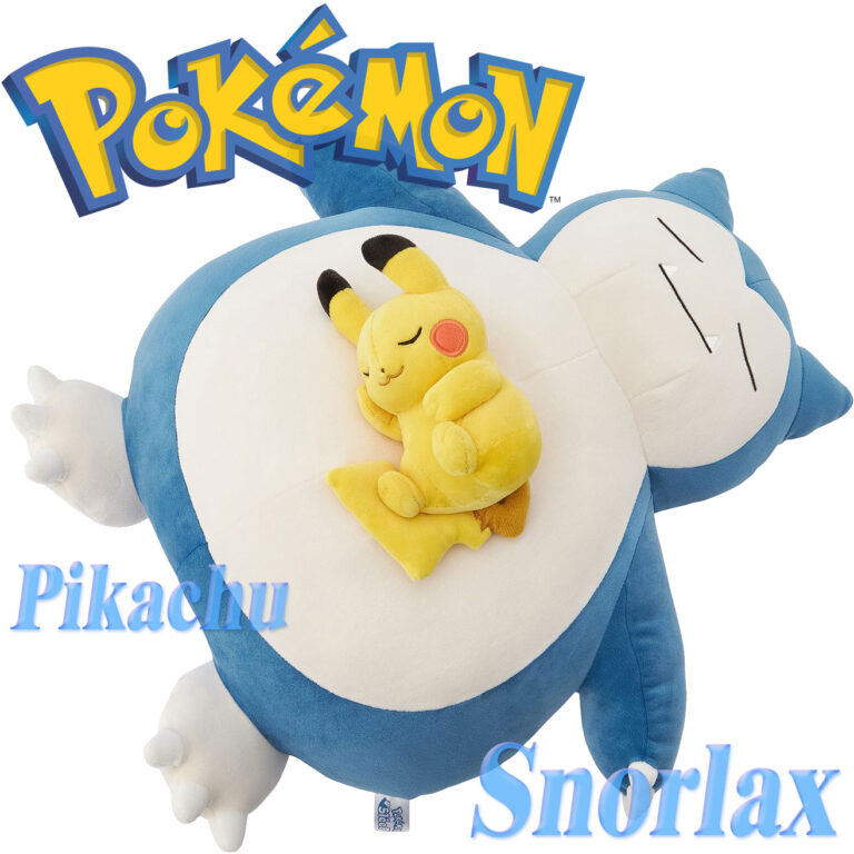 OYASUMI Snorlax & Pikachu Pokémon Sleep Motchiri Plush Pokémon Center