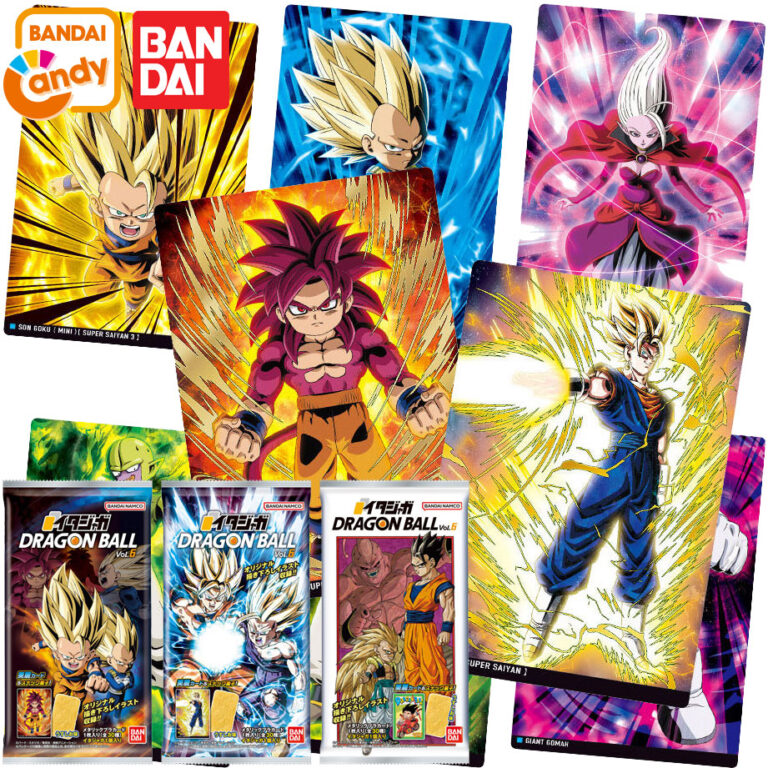 DRAGON BALL Itajaga Plastic Cards Vol.6 Candy Toy BANDAI