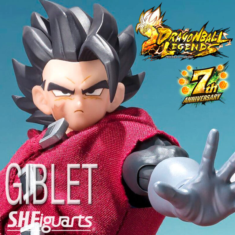 GIBLET Saiyan in Red Hooded Man S.H.Figuarts Figure DRAGON BALL LEGENDS BANDAI