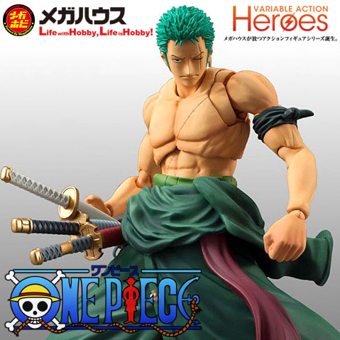 Roronoa Zoro ONE PIECE VARIABLE ACTION HEROES Figure MegaHouse BANDAI