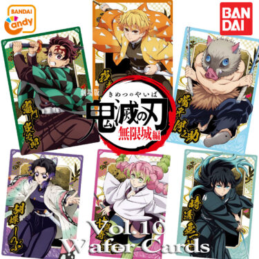 Wafer Cards Vol.10 Demon Slayer Kimetsu no Yaiba Battle in Infinity Castle Candy Toy BANDAI